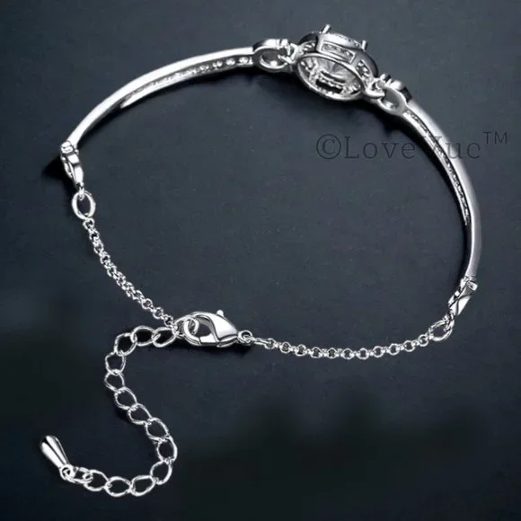 Certified 1ct. t.w. Diamond Brilliant Cut Halo Bar Bracelet